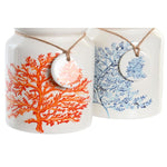 Gefäß für Küchenutensilien DKD Home Decor Metall Dolomite Holz MDF 12 x 12 x 22 cm (2 Stück)