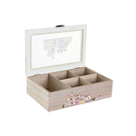 Teebox DKD Home Decor Kristall Bunt Holz MDF (2 Stück) (23 x 15 x 7 cm)