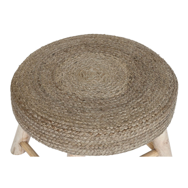 Fußstütze DKD Home Decor Braun Jute natürlich Urban 50 x 50 x 35 cm
