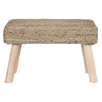 Fußstütze DKD Home Decor Braun Jute natürlich Urban 60 x 30 x 40 cm