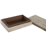 Box-Schmuckkästchen DKD Home Decor 20,5 x 13 x 5,5 cm Creme Knochen Harz