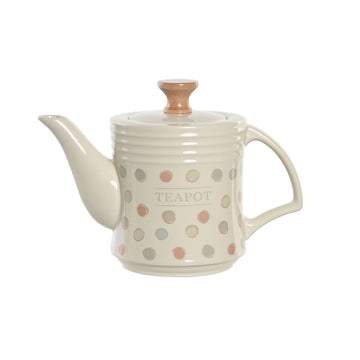 Teekanne DKD Home Decor Beige Steingut 1 L