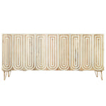 Anrichte DKD Home Decor 160 x 38 x 75 cm Gold Holz Weiß Hellbraun