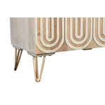 Anrichte DKD Home Decor 160 x 38 x 75 cm Gold Holz Weiß Hellbraun