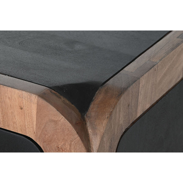 Anrichte DKD Home Decor Schwarz natürlich Holz 177 x 38 x 75 cm