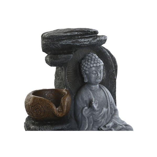 Gartenbrunnen DKD Home Decor Buddha Harz 18 x 18 x 22 cm Orientalisch (2 Stück)