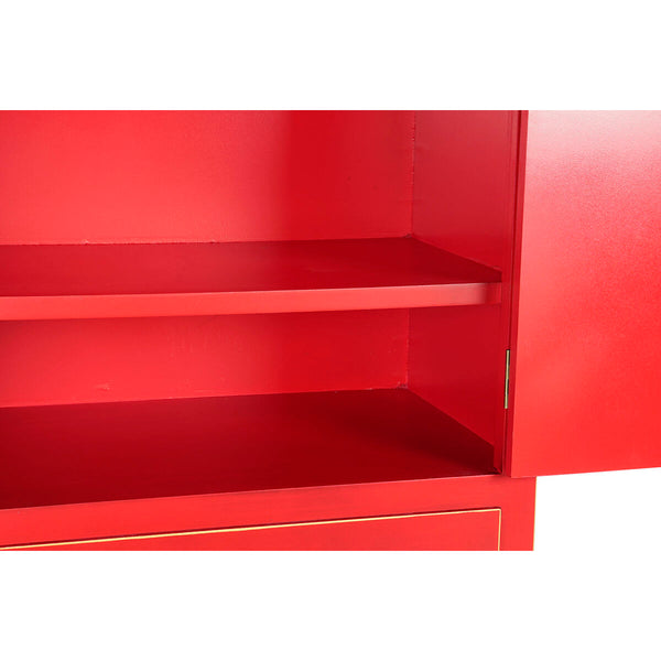 Schrank DKD Home Decor 85,5 x 50,5 x 186,2 cm Tanne Rot Holz MDF