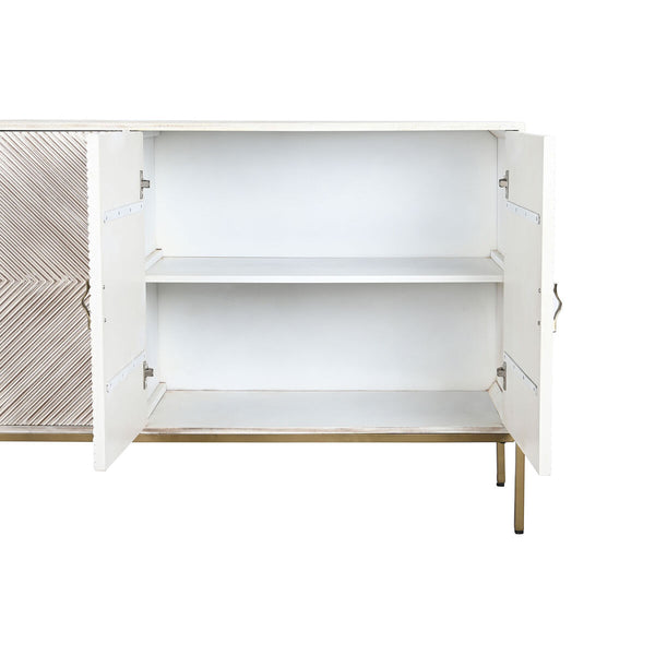 Anrichte DKD Home Decor 170 x 40 x 90 cm Gold Metall Weiß Mango-Holz
