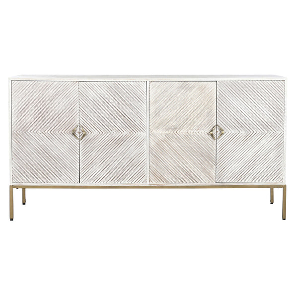 Anrichte DKD Home Decor 170 x 40 x 90 cm Gold Metall Weiß Mango-Holz