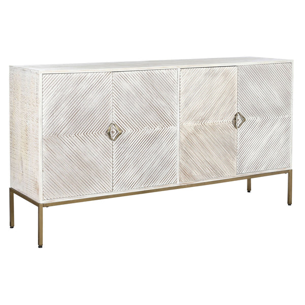 Anrichte DKD Home Decor 170 x 40 x 90 cm Gold Metall Weiß Mango-Holz