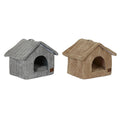 Haustierbettchen DKD Home Decor 40 x 33 x 38 cm 48 x 37 x 40 cm Grau Camel Aluminium 2 Stück
