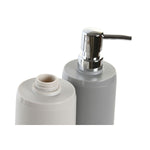 Seifenspender DKD Home Decor Beige Grau Creme polystyrol 8 x 8 x 18 cm (2 Stück)