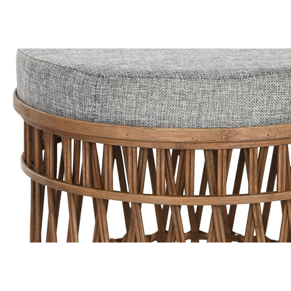 Fußstütze DKD Home Decor 40 x 40 x 48 cm Grau Braun Bambus Tropical