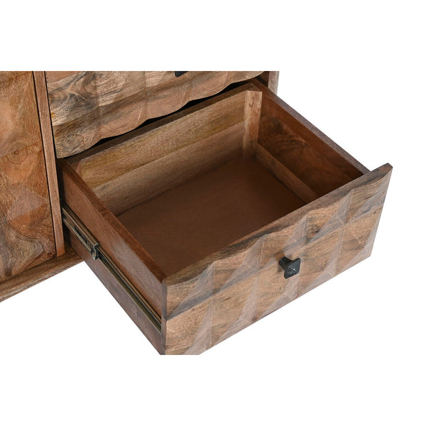 Anrichte DKD Home Decor natürlich Schwarz Metall Mango-Holz (140 x 40 x 82 cm)