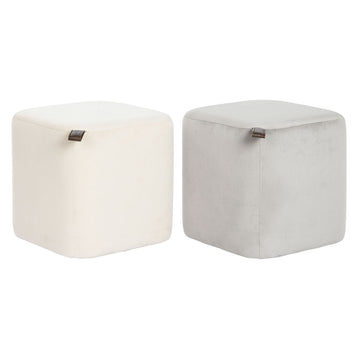 Fußstütze DKD Home Decor Gelb Blau Beige Grau Scandi 35 x 35 x 35 cm (2 Stück)