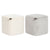 Fußstütze DKD Home Decor Gelb Blau Beige Grau Scandi 35 x 35 x 35 cm (2 Stück)