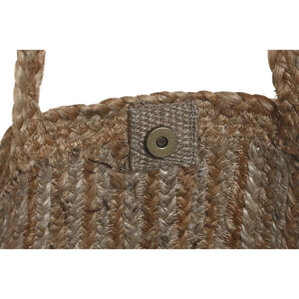 Damen Handtasche DKD Home Decor Braun Creme 50 x 23 x 33 cm (2 Stück)