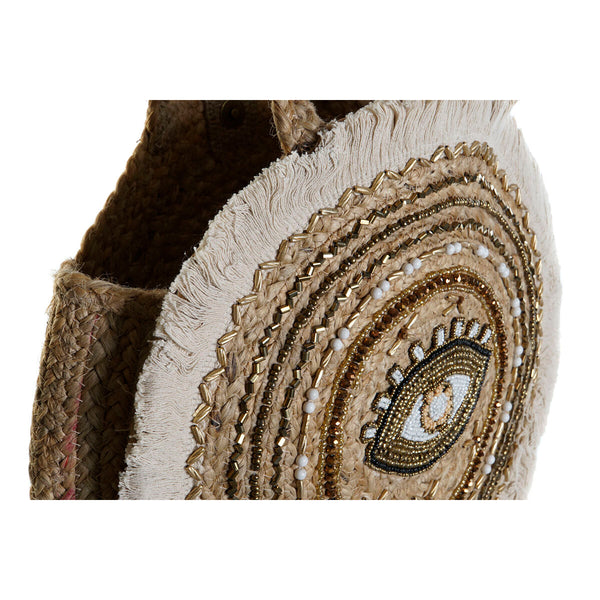 Damen Handtasche DKD Home Decor Schwarz Beige natürlich 36 x 12 x 36 cm (2 Stück)