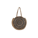 Damen Handtasche DKD Home Decor Blau Schwarz natürlich 36 x 12 x 36 cm (2 Stück)