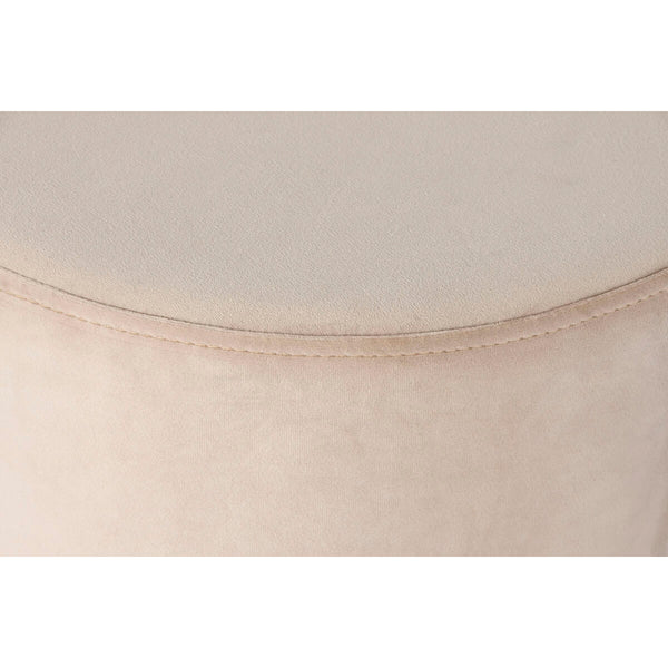 Fußstütze DKD Home Decor Beige Burgunderrot Samt 40 x 40 x 42 cm (2 Stück)