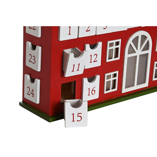 Adventskalender DKD Home Decor Holz 37,5 x 8,5 x 31 cm (2 Stück)