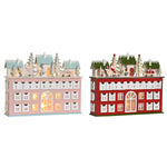 Adventskalender DKD Home Decor Holz 37,5 x 8,5 x 31 cm (2 Stück)