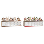 Adventskalender DKD Home Decor Holz 45 x 11 x 23 cm (2 Stück)