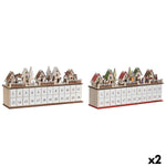 Adventskalender DKD Home Decor Holz 45 x 11 x 23 cm (2 Stück)