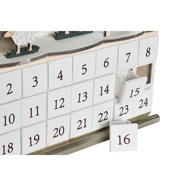 Adventskalender DKD Home Decor Holz 34 x 8,5 x 36,5 cm (2 Stück)