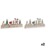 Adventskalender DKD Home Decor Holz MDF 45 x 1 x 19 cm 45 x 2 x 19 cm (2 Stück)