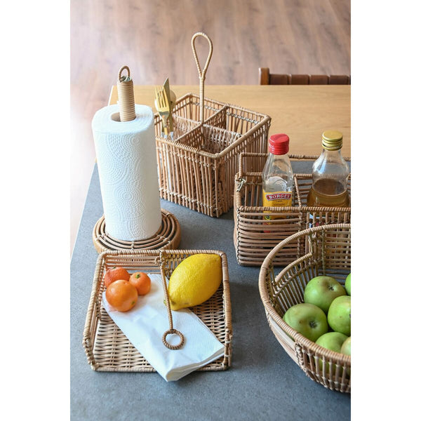Besteckkorb DKD Home Decor Braun Eisen 20 x 10 x 12 cm
