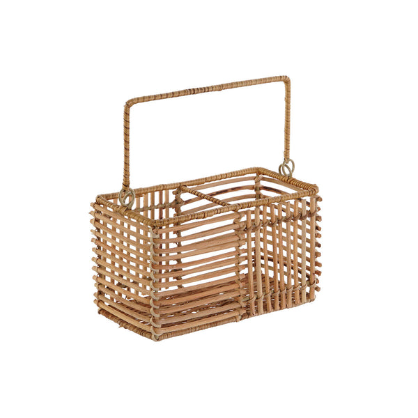 Besteckkorb DKD Home Decor Braun Eisen 20 x 10 x 12 cm