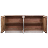 Anrichte DKD Home Decor Weiß Creme Mango-Holz 180 x 40 x 80 cm