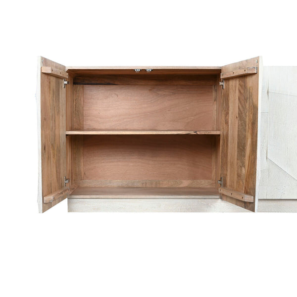 Anrichte DKD Home Decor Weiß Creme Mango-Holz 180 x 40 x 80 cm