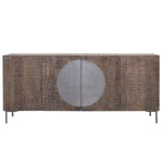 Anrichte DKD Home Decor Dunkelbraun Dunkelgrau Metall Mango-Holz 180 x 40 x 80 cm