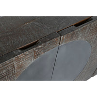 Anrichte DKD Home Decor Dunkelbraun Dunkelgrau Metall Mango-Holz 180 x 40 x 80 cm