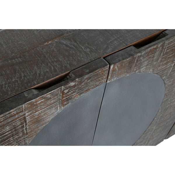 Anrichte DKD Home Decor Dunkelbraun Dunkelgrau Metall Mango-Holz 180 x 40 x 80 cm