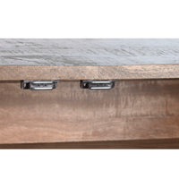 Anrichte DKD Home Decor Dunkelbraun Dunkelgrau Metall Mango-Holz 180 x 40 x 80 cm