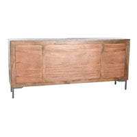 Anrichte DKD Home Decor Dunkelbraun Dunkelgrau Metall Mango-Holz 180 x 40 x 80 cm