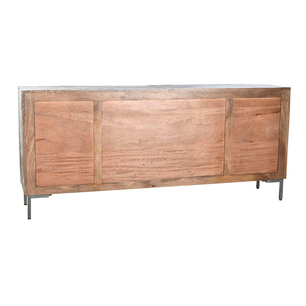 Anrichte DKD Home Decor Dunkelbraun Dunkelgrau Metall Mango-Holz 180 x 40 x 80 cm
