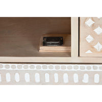 Anrichte DKD Home Decor Weiß natürlich Mango-Holz 115 x 42 x 75 cm
