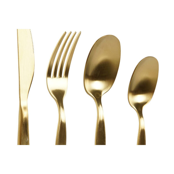 Besteck DKD Home Decor Gold Edelstahl 2 x 0,5 x 22 cm 24 Stücke