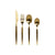 Besteck DKD Home Decor Gold Edelstahl 2 x 0,5 x 22 cm 24 Stücke