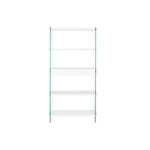 Regal DKD Home Decor Weiß Durchsichtig Kristall Holz MDF 90 x 35 x 180 cm (1)