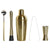Cocktail-Set DKD Home Decor Gold Edelstahl 500 ml 8 x 8 x 21 cm