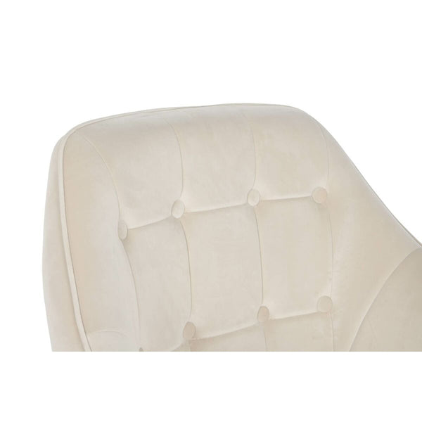 Sitz DKD Home Decor Creme Gold Metall 74 x 74 x 90 cm