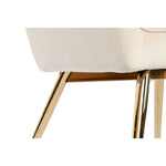 Sitz DKD Home Decor Creme Gold Metall 74 x 74 x 90 cm