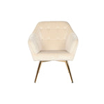 Sitz DKD Home Decor Creme Gold Metall 74 x 74 x 90 cm