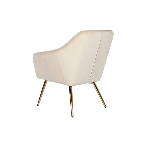 Sitz DKD Home Decor Creme Gold Metall 74 x 74 x 90 cm
