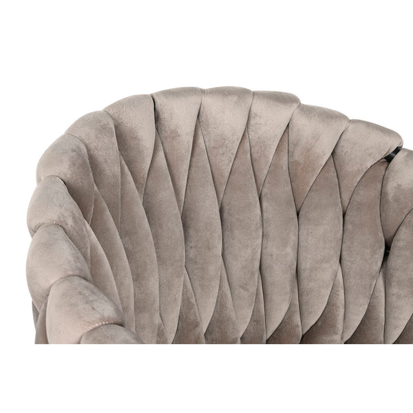 Hocker DKD Home Decor Schwarz Beige Metall 61 x 52 x 101 cm